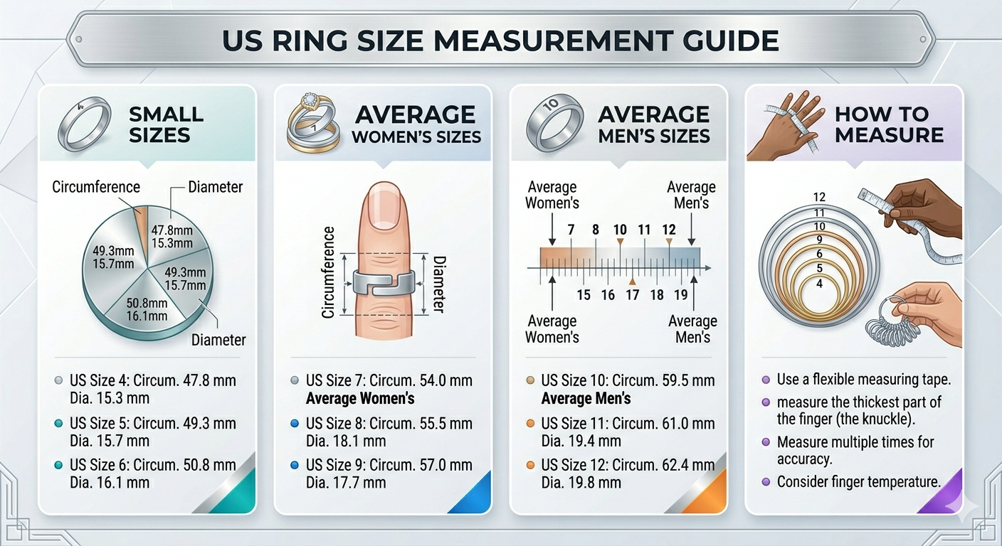 standard US ring size